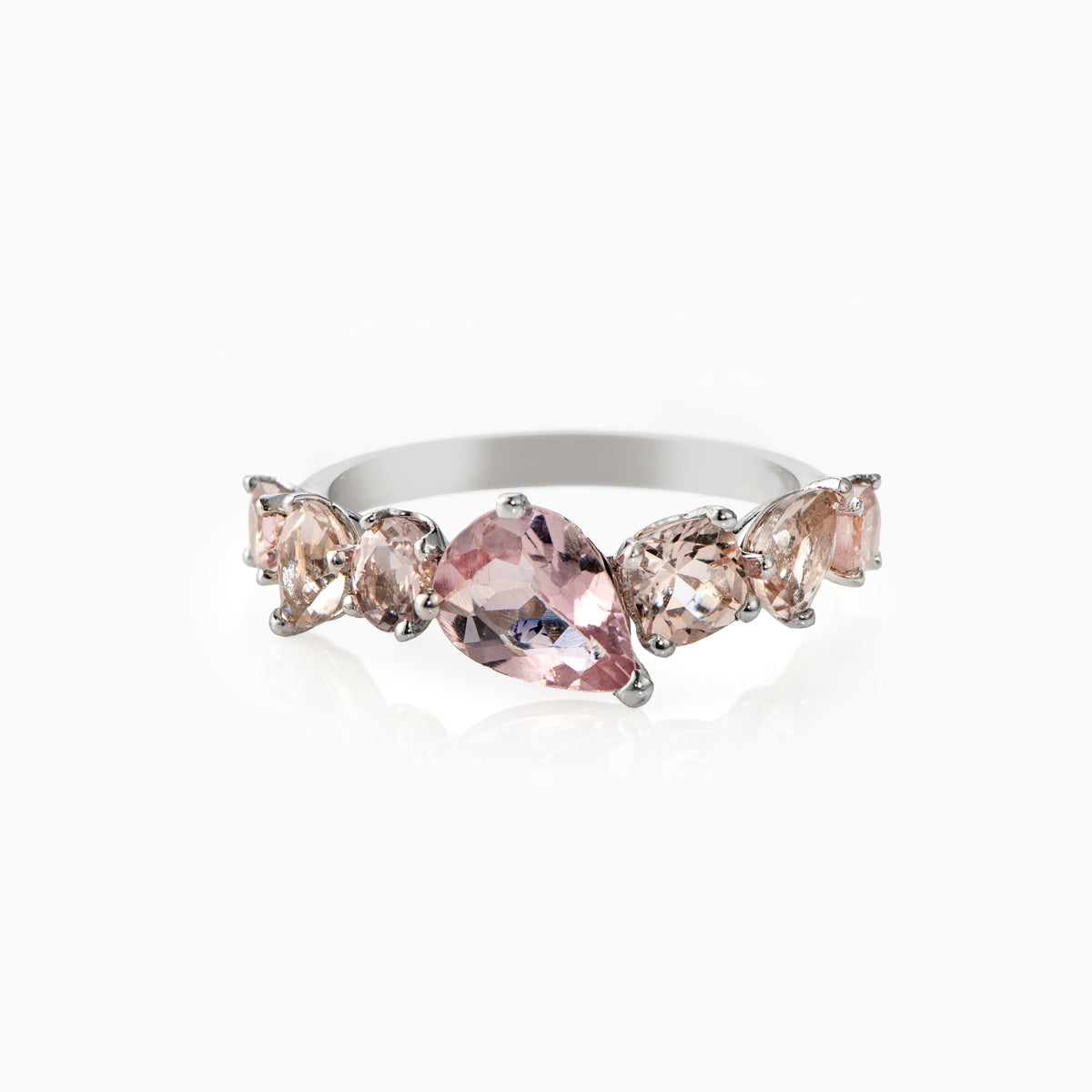 Morganite Fancy Shape Band