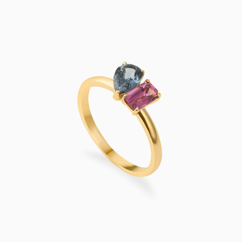 You and Me Mini Gemstone Ring