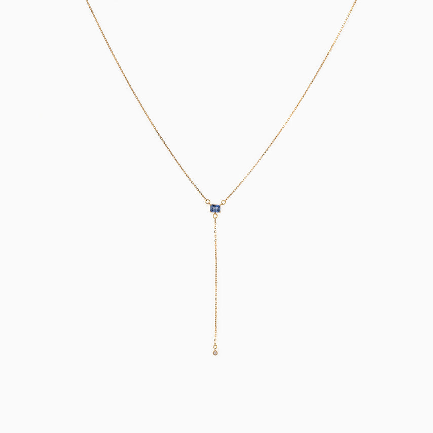 Sapphire deals lariat necklace